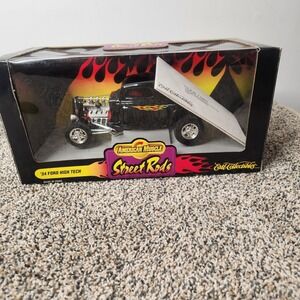 Ertl American Muscle Street Rods 34 Ford High Tech Black 1:18 Diecast Car 7278